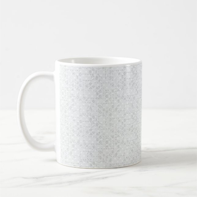 Elegant Minimalist School Pattern Coffee Mug (Left)
