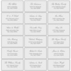 Elegant Minimalist Script 18 Guest Address Labels