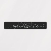 Elegant Minimalist Script Black and White Custom
