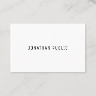 Elegant Minimalist Simple Template Professional Business Card