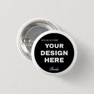 Elegant, Minimalist & Sleek Black QR Code Logo  3 Cm Round Badge
