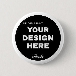 Elegant, Minimalist & Sleek Black QR Code Logo  6 Cm Round Badge