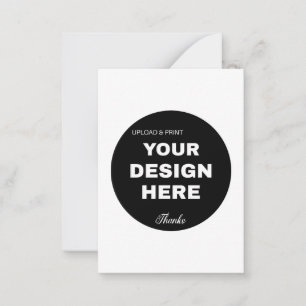 Elegant, Minimalist & Sleek Black QR Code Logo Card