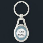Elegant, Minimalist & Sleek Black QR Code Logo  Key Ring<br><div class="desc">EVERYONE CAN USE THIS DESIGN.You are free to add,  edit,  or resize the logo,  photo,  text,  and colours as you choose.Many thanks.</div>