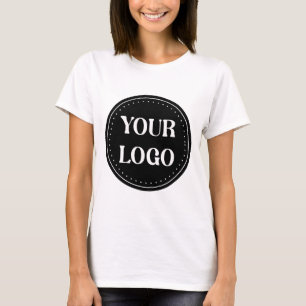 Elegant, Minimalist & Sleek Black QR Code Logo T-Shirt