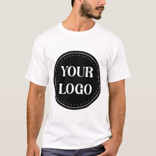 Elegant, Minimalist & Sleek Black QR Code Logo T-Shirt