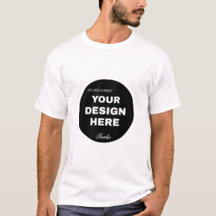 Elegant, Minimalist & Sleek Black QR Code Logo T-Shirt