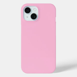 Elegant Minimalist Solid Colour Pale Rose Baby Pin iPhone 15 Case