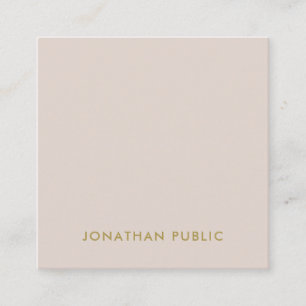 Elegant Minimalist Square Template Modern Luxury Business Card