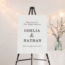 Elegant Minimalist The Night Before Wedding