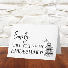 Elegant, Minimalist, Timeless Bridesmaid Proposal