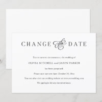 Elegant Minimalist | Wedding Change the Date
