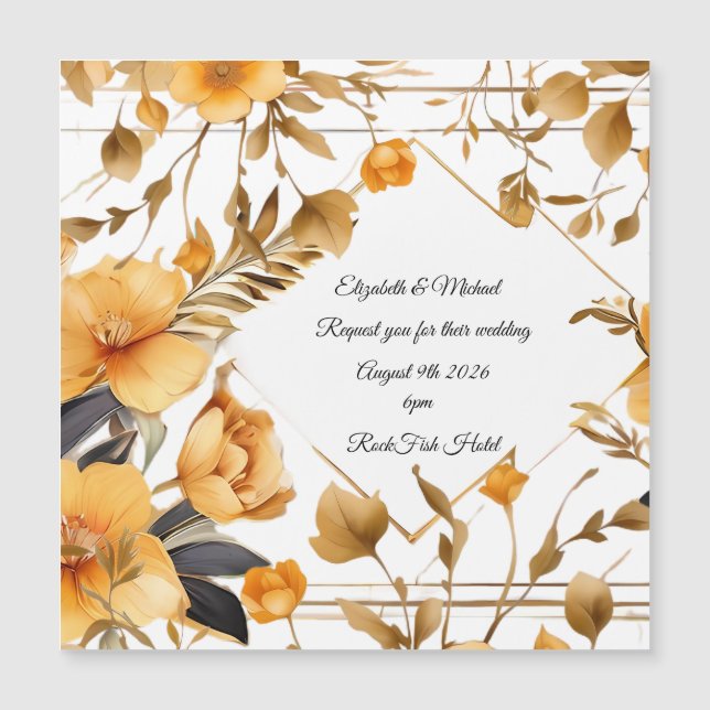 Elegant Minimalist Wedding Invitation (Front)