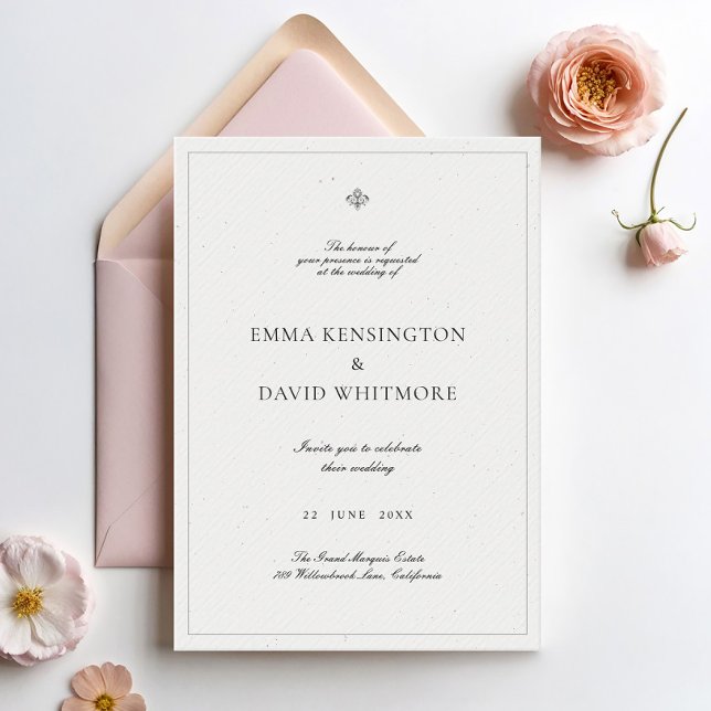 Elegant Minimalist Wedding Invitation (Creator Uploaded)