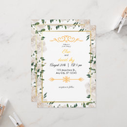 Elegant Minimalist Wedding Invitation Card