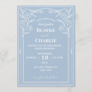 Elegant Minimalist Wedding Invitation | Modern