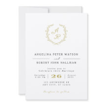 Elegant Minimalist Wedding Invitation﻿,On a Budget