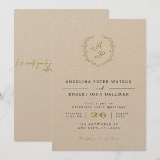 Elegant Minimalist Wedding Invitation﻿,On a Budget Invitation