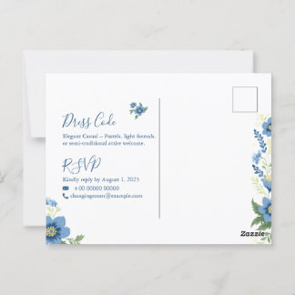 Elegant Minimalist Wedding Invitation Template | E Postcard