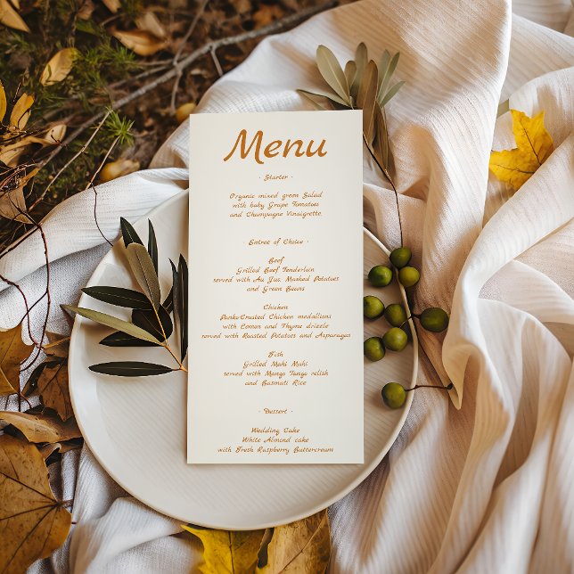 Elegant Minimalist Wedding Menu (Creator Uploaded)