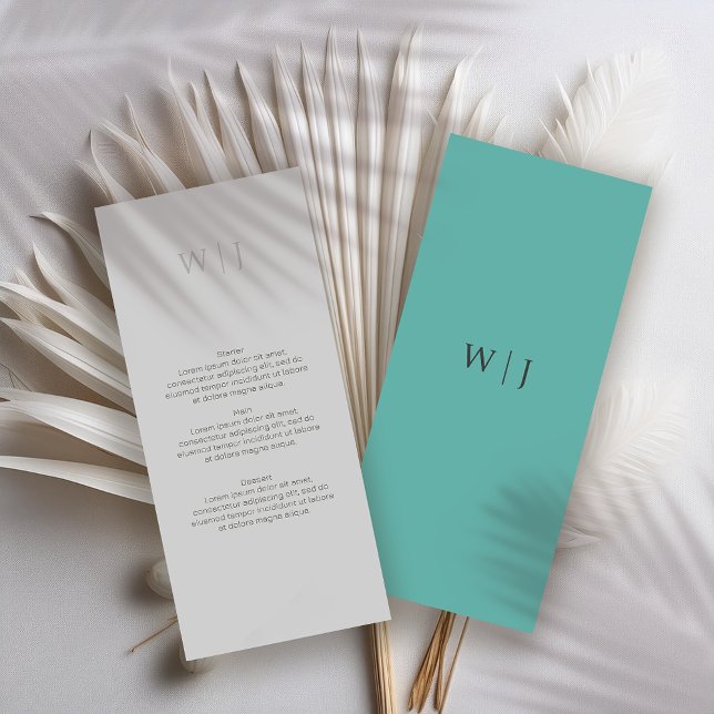 Elegant minimalist wedding menu (Creator Uploaded)