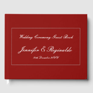 Elegant, Minimalist Wedding Party Guestbook