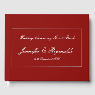 Elegant, Minimalist Wedding Party Guestbook