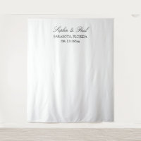 Elegant Minimalist Wedding Photo Booth Backdrop