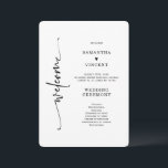 Elegant Minimalist Wedding Program Template<br><div class="desc">This beautiful Elegant Wedding Program Template are fully customisable for your special day. Shop today!
Must-have customised Modern Wedding Program Template printed on beautifully thick card. Charming designs,  professional printing & affordable prices.</div>