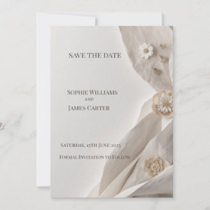 Elegant Minimalist Wedding Save the Date