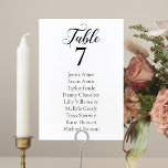 Elegant Minimalist Wedding Seating Chart Cards<br><div class="desc">Guide your guests to their proper table with these elegant minimalist seating chart cards. Personalise the table number and the guest's name.</div>