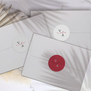 Elegant Minimalist Wedding Stickers