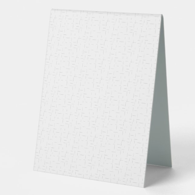 Elegant Minimalist Wedding Tent Card (Front)