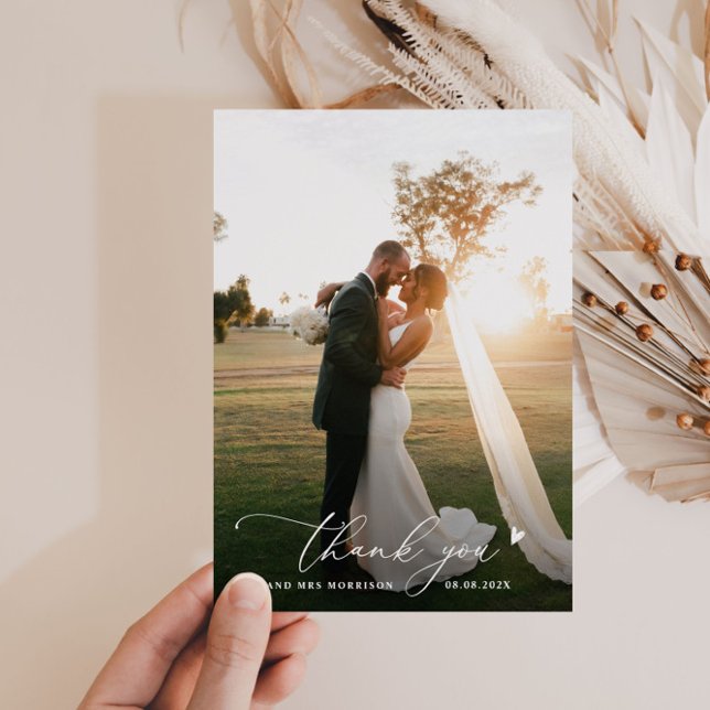elegant minimalist wedding thank you  (Creator Uploaded)