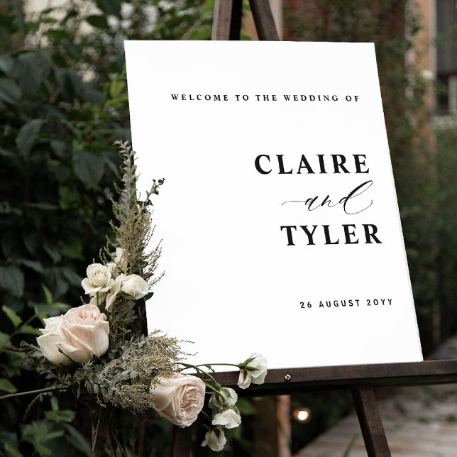 Elegant Minimalist Wedding Welcome Sign (Creator Uploaded)