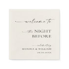 Elegant Minimalist Welcome Rehearsal Dinner