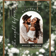 Elegant Minimalist Welcome Rehearsal Dinner Photo