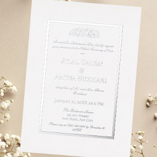 Elegant Minimalist White Islamic Wedding Nikkah
