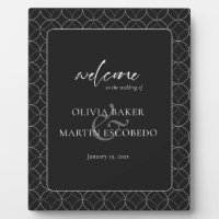 Elegant Minimalist White on Black