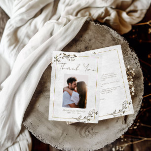 Elegant Minimalistic Frame Flat Thank You Card