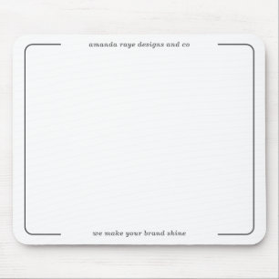 Elegant Minimalistic Interior Designer Studio Mouse Mat