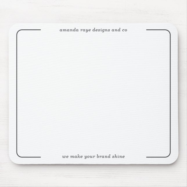 Elegant Minimalistic Interior Designer Studio Mouse Mat (Front)