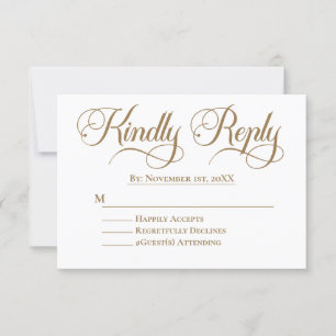 Elegant Minimalistic Islamic Wedding RSVP