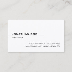 Elegant Minimalistic Modern Professional Clean Business Card