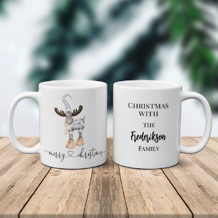 Elegant Minimalistic Nordic Merry Christmas Coffee Mug
