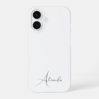 Elegant minimalistic personalised name for woman iPhone 16 case