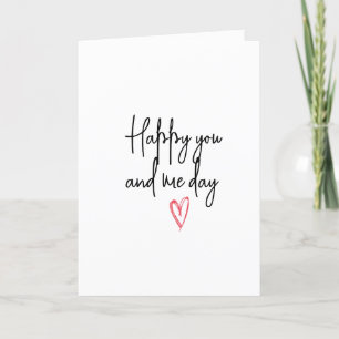 Elegant Minimalistic Romantic Anniversary  Holiday Card
