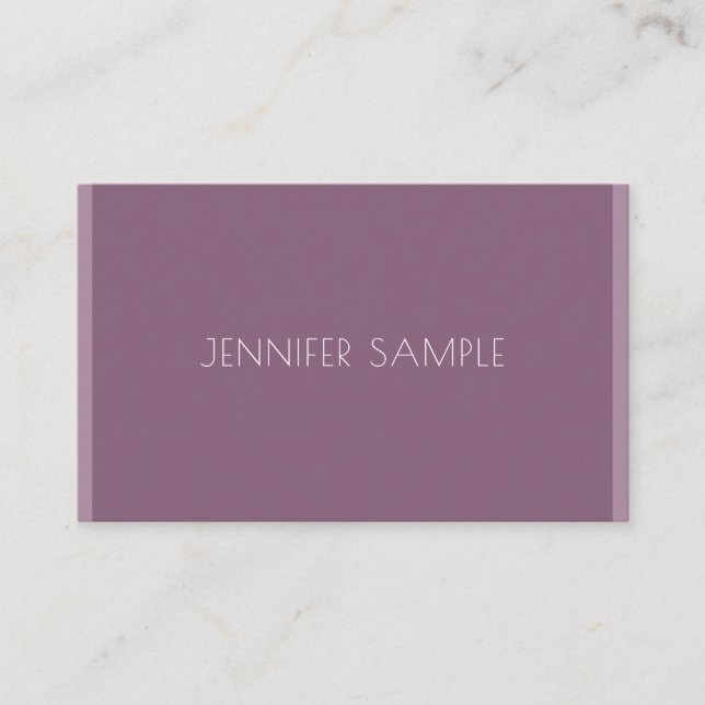 Elegant Minimalistic Template Modern Trendy Luxury Business Card (Front)