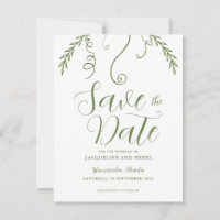 Elegant Minimalistic Vine Leaf Wedding