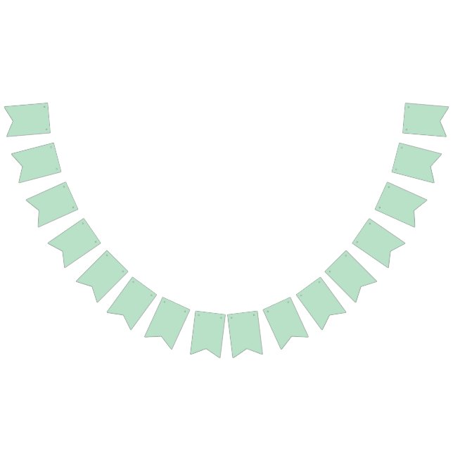 Elegant Mint Green Bunting Banner (All)